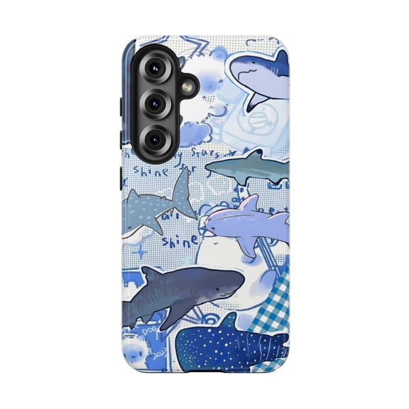 Book Nook Tough Phone Case Compatible with Galaxy S21, S22, S23, S24, S25 and S26 Series, Bookshelf and Botanical Protective Cover