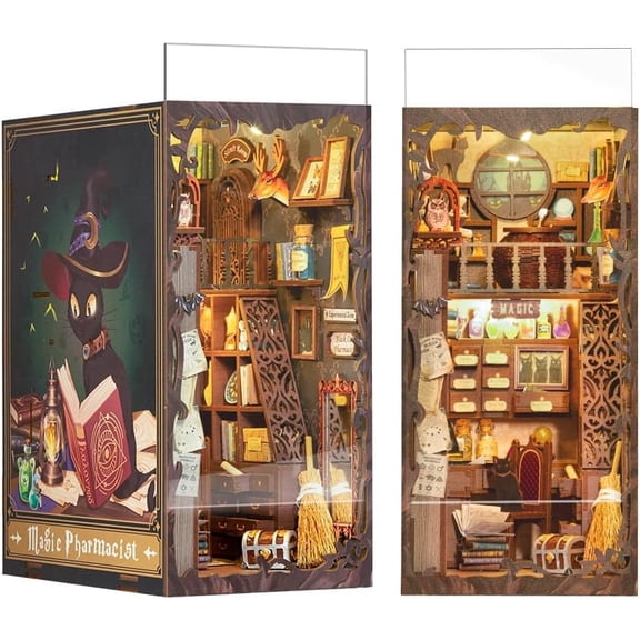 Wizardi Book Nook Miniature - Magic Pharmacist Roombox Kit