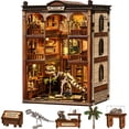 thumbnail image 1 of Book Nooks for Adults - Dinosaur Museum Theme 3D Wooden Puzzle Kit | Miniature Dollhouse | Home Bookshelf Decor Gift, 1 of 8