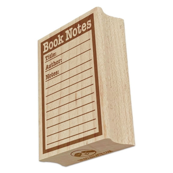 Book Notes Rectangle Rubber Stamp Stamping Scrapbooking Crafting - Small 1.7in