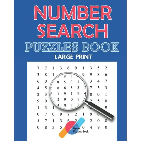 The Book of Number Searches - Puzzles Book - Large Print (Paperback)(Large Print)