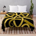 thumbnail image 1 of Book Of Shadows - Charmed Triquetra Design Throw Blanket Flannel Blanket Lightweight Cozy Bed Soft Couch Sofa for All Season, 1 of 4