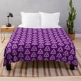 thumbnail image 1 of Book Of Shadows - Charmed Triquetra Design Throw Blanket Flannel Blanket Lightweight Cozy Bed Soft Couch Sofa for All Season, 1 of 4