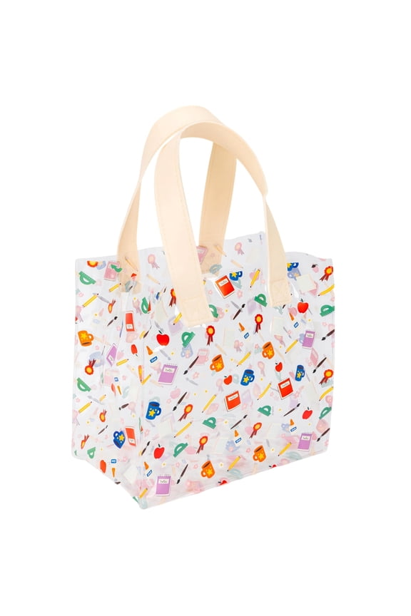 Book Pattern Gifting Bag, 1 pack, 9.60 x 14.37 x 5.43 in, Reusable Handheld Carry Bag, Tote Bag