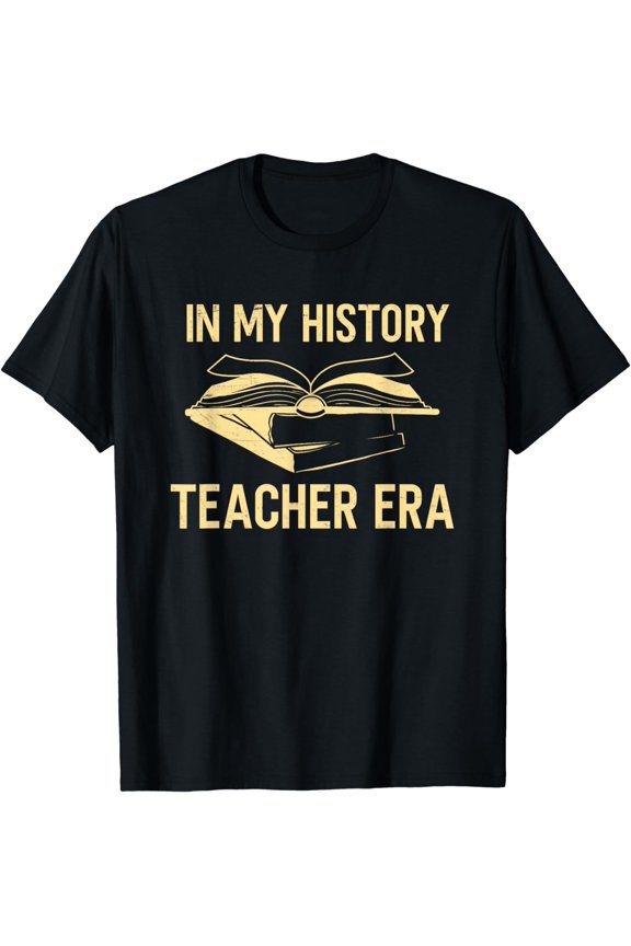 Book Pile History Teacher Historic Study Historian Professor T-Shirt