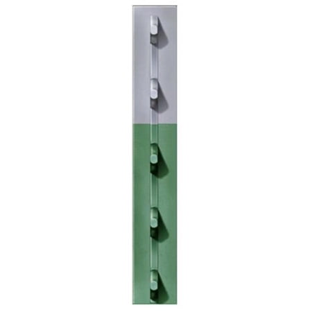 Book Publishing Company 1.25in x 7ft Green Studded T-Post, 5 Pack
