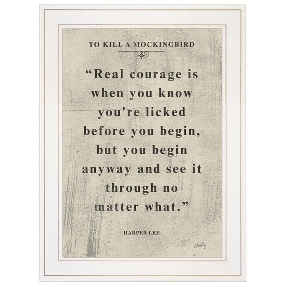 TrendyDecor4U Book Quote Vi By Misty Michelle Framed Print MMD297-226G