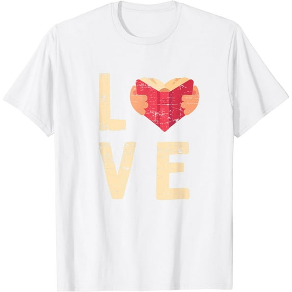Book Reading Bookworm Valentines Day Gift Reading T-Shirt