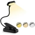 thumbnail image 1 of Book Reading Light 3 Brightness Modes (Cool&Warm White), 360° Flexible Neck Mini Night Light Clamp Lamp Book Reading Light Clip for Reading in Bed, , Travel, 1 of 5