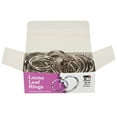 thumbnail image 1 of Charles Leonard Loose Leaf Rings with Snap Closure, Nickel Plated, 2 Inch Diameter, 50/Box, 1 of 2