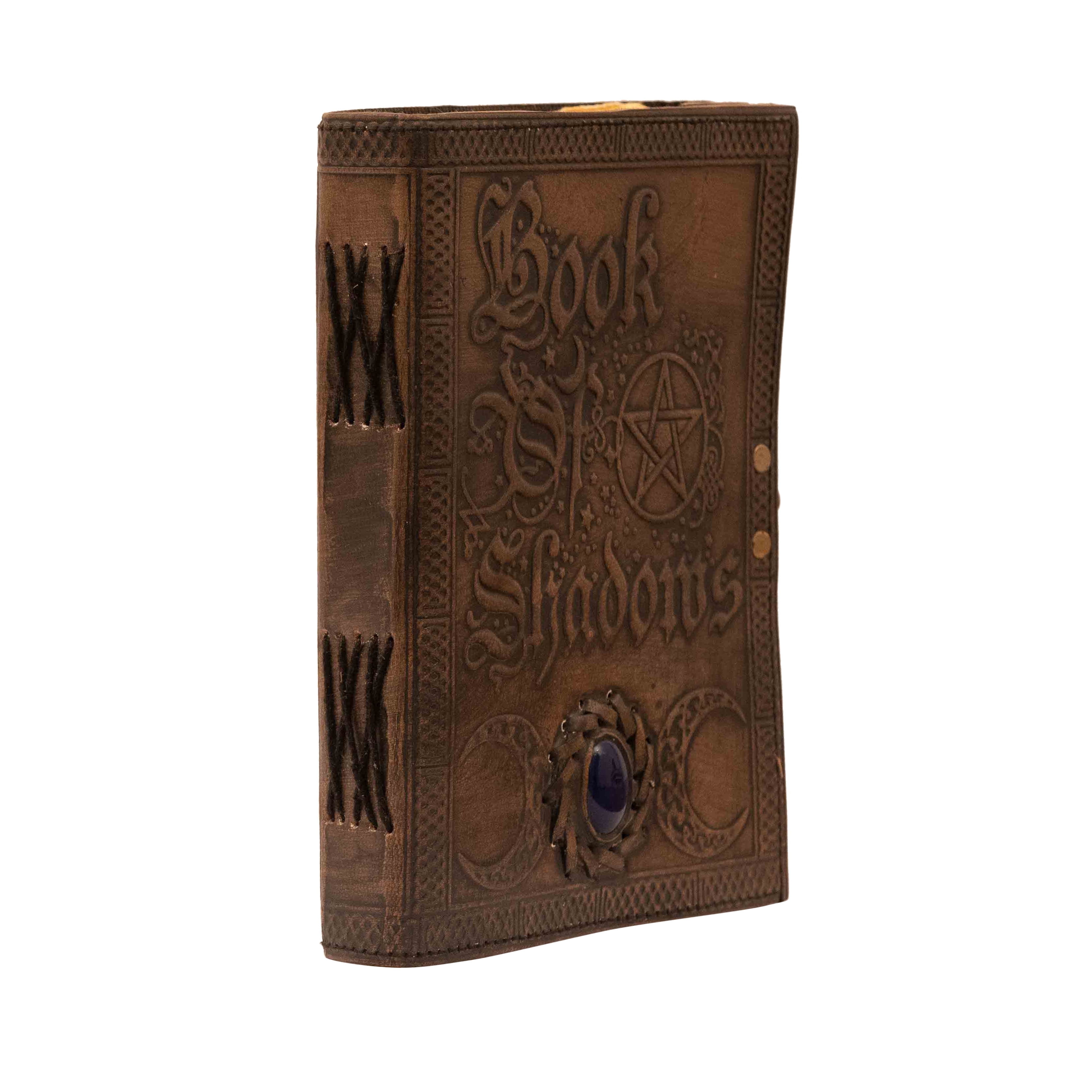 Spellbinding Notebook Vintage Leather Spell Book Journal with Lock – Celtic Lapis Stone ...
