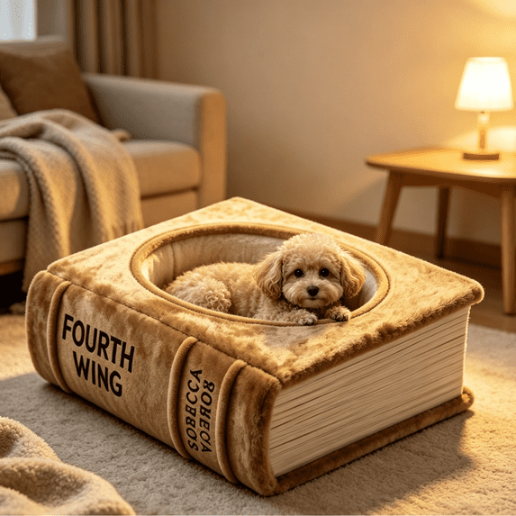 Book Shaped Cat Bed – Warm Sleeping Environment with Soft Padding