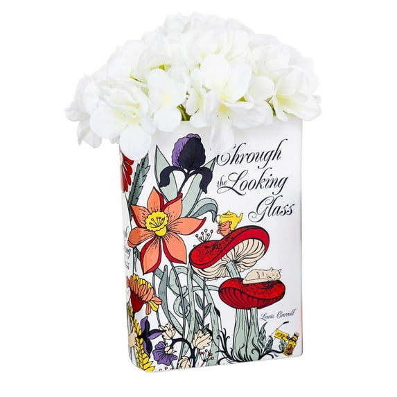 Book Shaped Ceramic Vase Small Secret Garden Book Shaped Decorative Vase