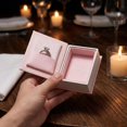 thumbnail image 1 of Book Shaped Jewelr-y Box, Mini Velvet Lining Storage Case for Rings Necklaces Earrings, Portable Travel Jewelry Organizer(only a box), 1 of 7