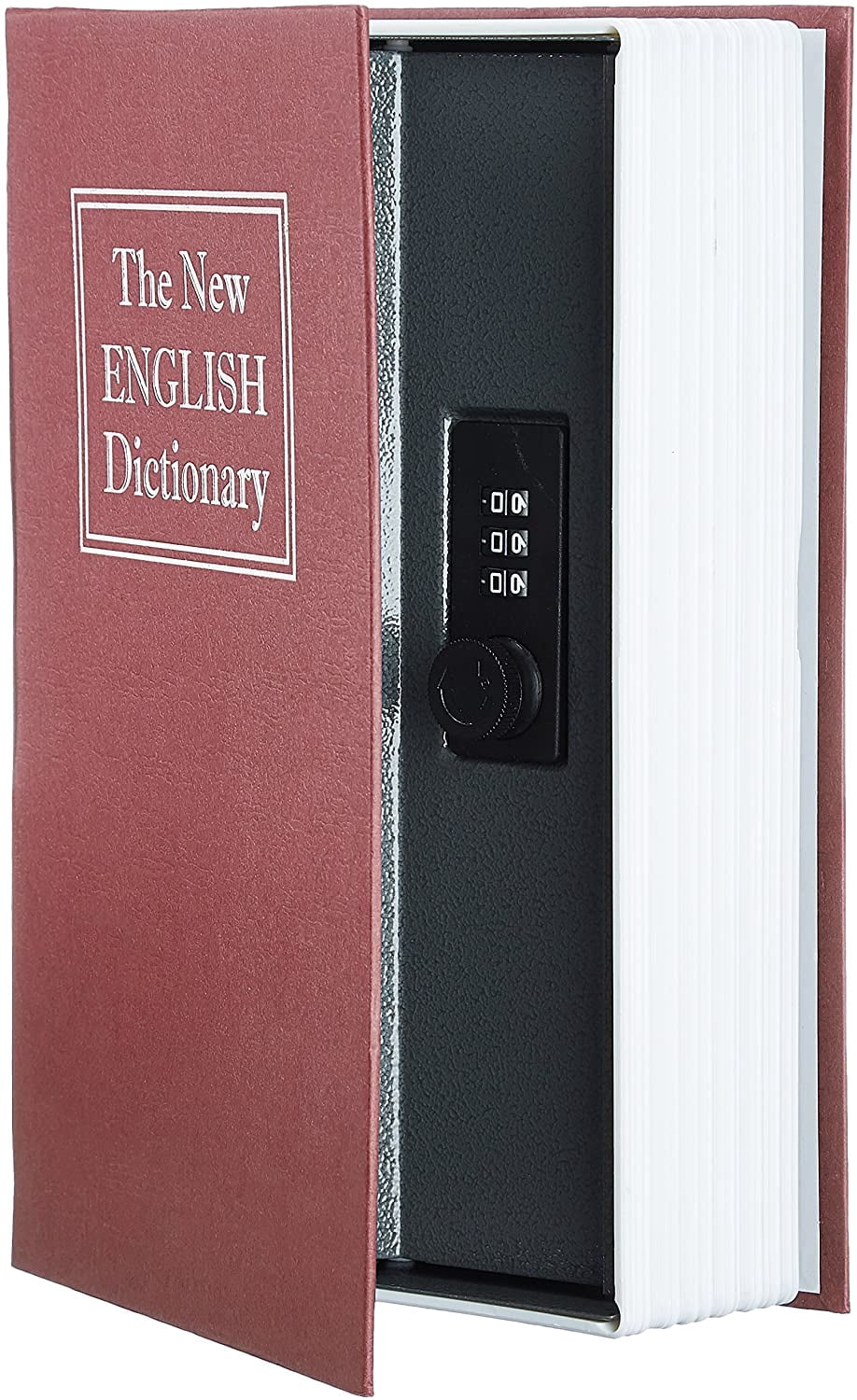 Book Shaped Safe - Combination Lock, Red - Walmart.com