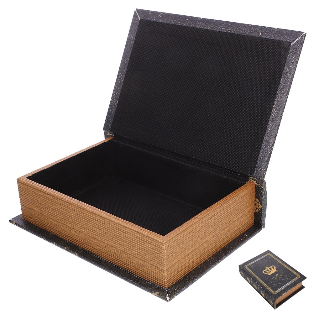 Book Shaped Storage Box European style Prop Book Retro Storage Box