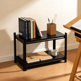 S-VIEW　ラック　4段　BK/WAL/WH Costway Bookshelf Shelves X-Shape 4 Tier Ladder Storage Bookcase