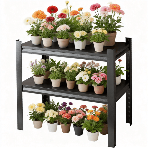 Book Shelf, 2 Tier Metal Bookshelves, Heavy Duty Bookcase, Adjustable Industrial Bookshelf, Tall Book Shelf for Living Room, Home Office Library Classroom, School, Garage