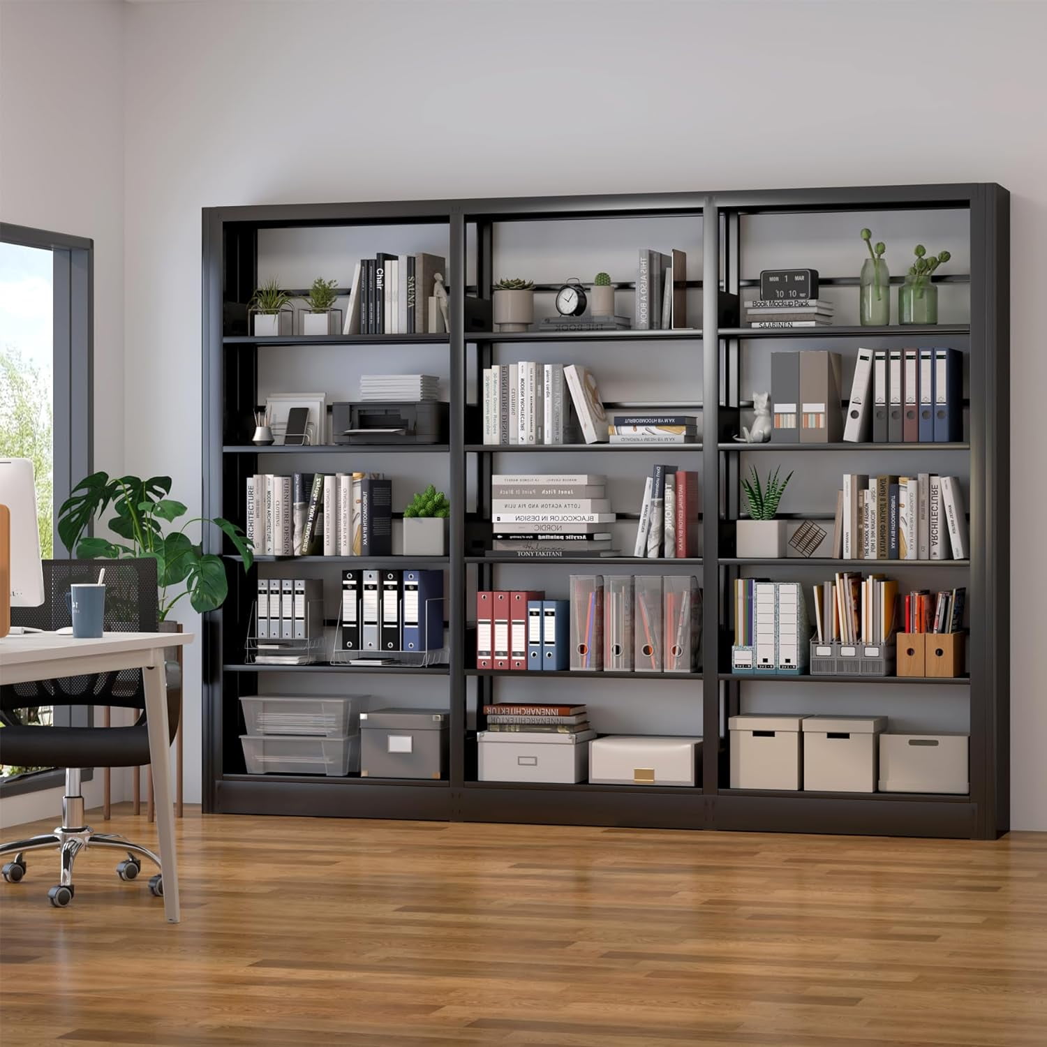 Book Shelf Metal Bookshelves Bookcase for Bedroom Living Room Home