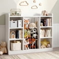 thumbnail image 1 of ROGALIS Book Shelf for Kid Room with 8 Storage Cubbies, Toddler Stuffed Animal Toy Storage Organizer, 1 of 7