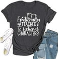thumbnail image 1 of Book Shirts for Women Reading T-Shirt Book Lover Tee Teacher Shirt TH1406B21, 1 of 5