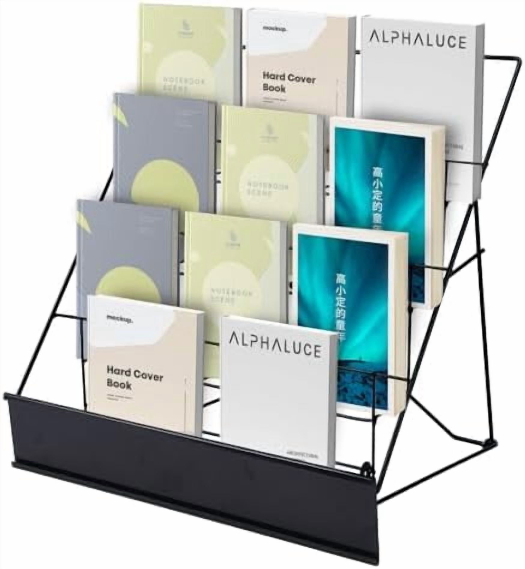 Book Signing Rack, Book Display Rack, Tabletop Magazine Display Racks 4 ...