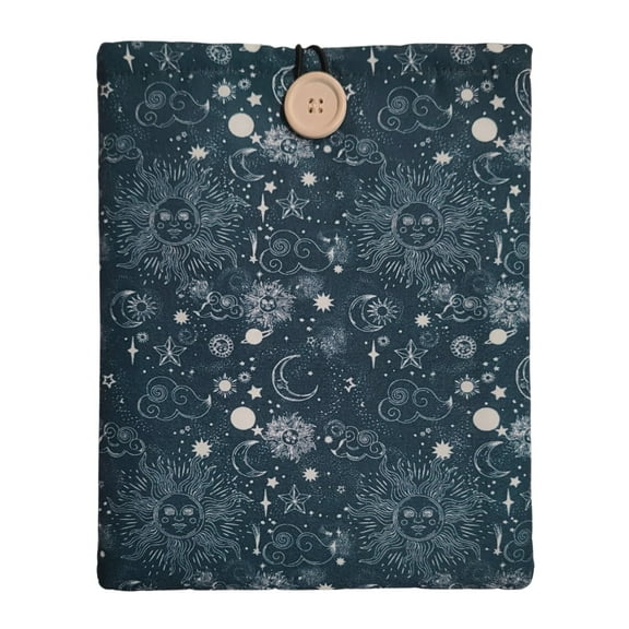 Book Sleeve - Cotton Padded Book Cover for Paperbacks & Hardcovers, 10.6x8.7 Inches