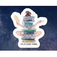 thumbnail image 1 of Book Stack Book Sticker, 1 of 4