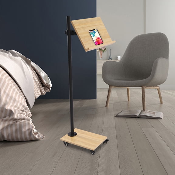 Book Stand for Reading Rolling Extra Large Lectern Stand with Wheels 180 Degrees