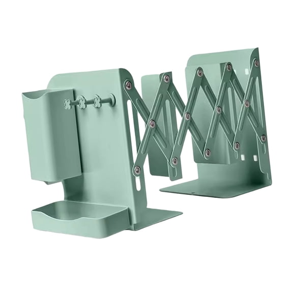 Book Storage Rack Adjustable Bookends Metal Book Stoppers Book Holders Retractable Book End for Library Bedroom