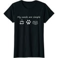 thumbnail image 1 of Book T Shirt Funny Coffee Dog Book Gift T-Shirt, 1 of 3