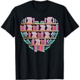 thumbnail image 1 of Book T-Shirt Reading Club Librarian Library Love Heart Tee T-Shirt, 1 of 4