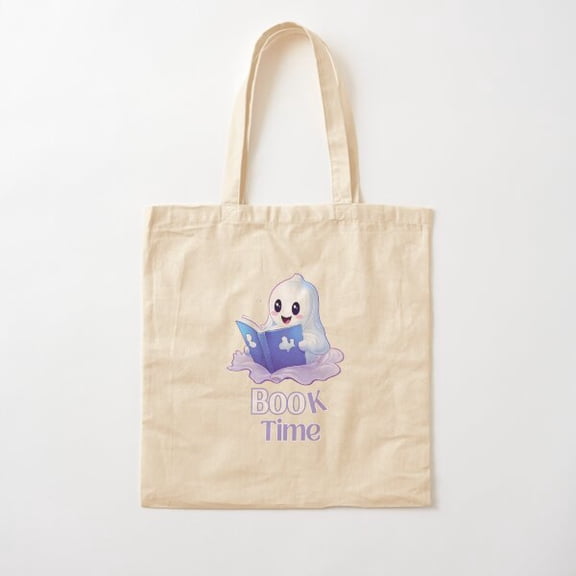 Book Time Cotton Tote Bag Canvas Tote Bag, Family Gift For Mother, Her