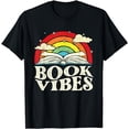 thumbnail image 1 of Book Vibes - Bibliophilia Bookworm Librarian Library Books T-Shirt, 1 of 4