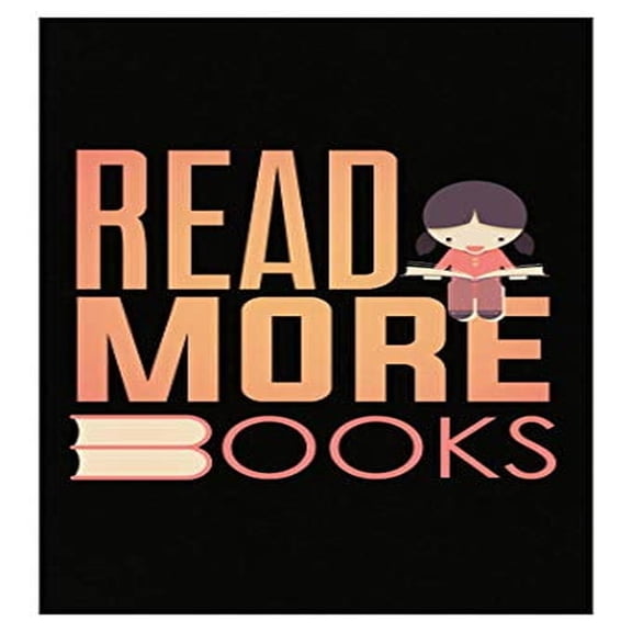 Book Worm Wall Art Poster | 13x19" Inspirational Read More Decor for Readers