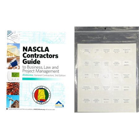 Book and Preprinted Tabs - NASCLA Contractors Guide to Business, Law and Project Management, Alabama General Contractors 3rd Edition
