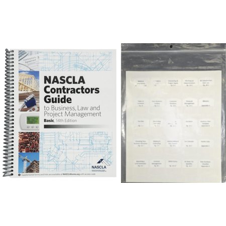 Book and Preprinted Tabs - NASCLA Contractors Guide to Business, Law and Project Management, Basic 14th Edition