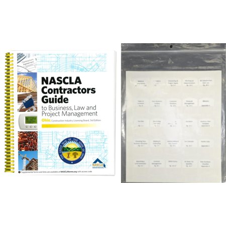Book and Tabs - NASCLA Contractors Guide to Business, Law and Project Management, Ohio Construction Industry Licensing Board, 3rd Edition
