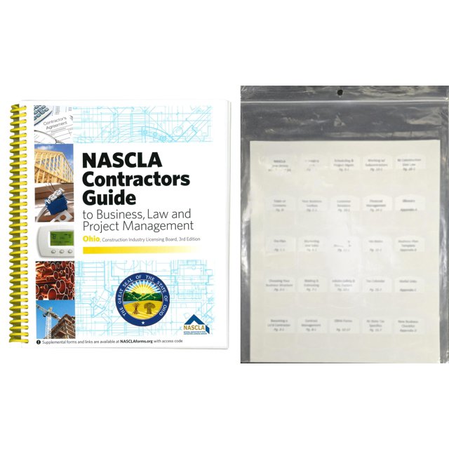Book and Tabs NASCLA Contractors Guide to Business, Law and Project