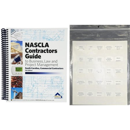 Book and Tabs - NASCLA Contractors Guide to Business, Law and Project Management, South Carolina Commercial Contractors, 9th Edition