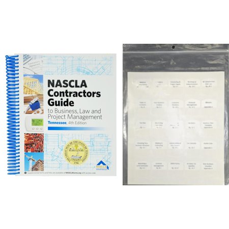 Book and Tabs - NASCLA Contractors Guide to Business, Law and Project Management, Tennessee 4th Edition
