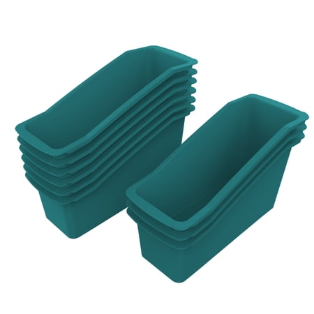 Pen+Gear Book Bin, Turquoise Sky, 9-Pack, 14.31 x 5.44 x 7.1 in