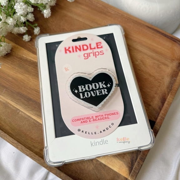 Book lover Magnetic Grip, kindle case accessories, phone holder, ereader accessories