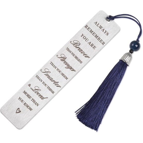 Book marks with Tassels Metal Book-marks Inspirational Book-marks for Women Friends Sisters Book Lovers Birthday Graduation Christmas Inspirational Gifts