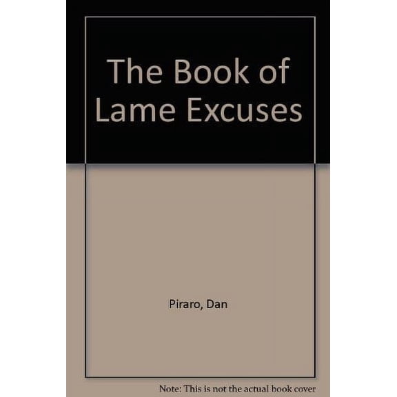 Pre-Owned Book of Lame Excuses (Hardcover) 0877017735 9780877017738