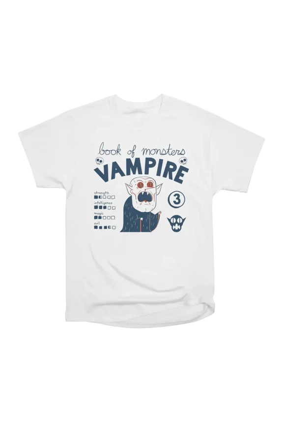 Book of Monsters Vampire T-Shirt Tee Gift For Him Merch For Her Apparel For Friend