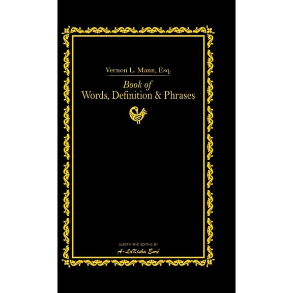 Book of Words, Definitions, & Phrases, (Hardcover)