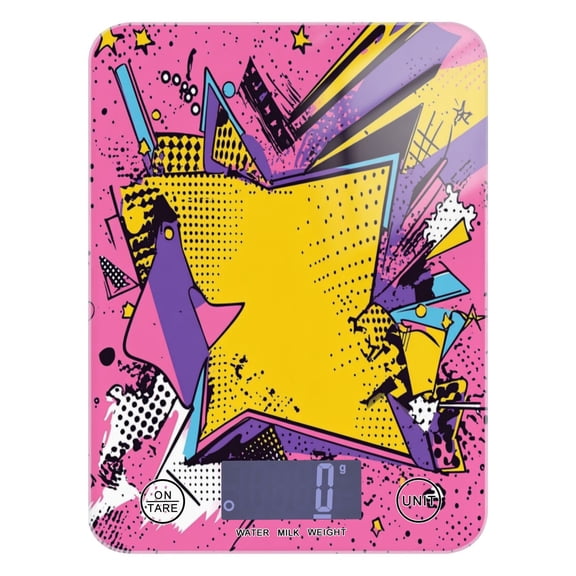 Book-style Background Food Scale Digital Kitchen Scale Waterproof Grams Ounces lbs for For Baking and Cooking