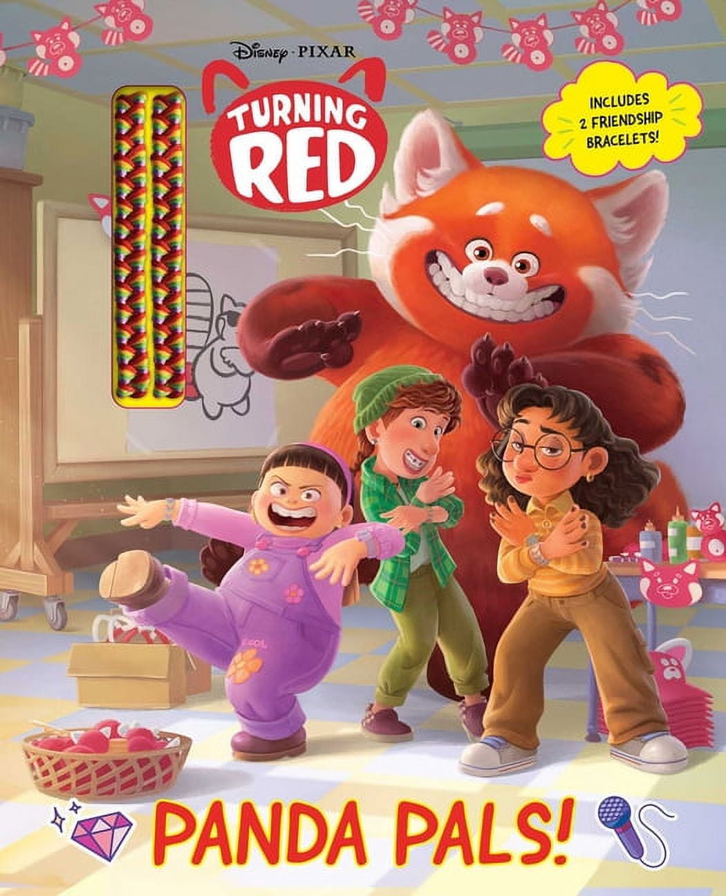 Book with Friendship Bracelets Disney Pixar: Turning Red
