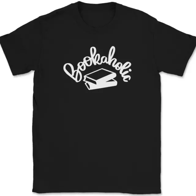 Bookaholic T-Shirt Funny Reading Books Hobby Novel Graphic Tee